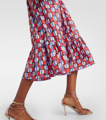 Abito midi Lindy in misto cotone | Diane von Furstenberg