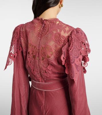 Robe longue Ashley en velours | Costarellos