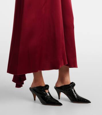 Robe midi en crêpe de satin | Victoria Beckham