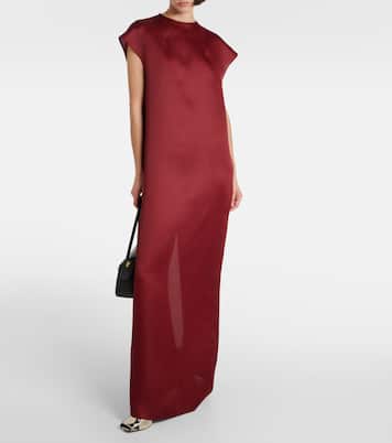 Robe longue Lohan en soie | Khaite
