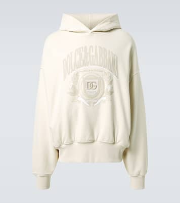 Embroidered cotton jersey hoodie | Dolce&Gabbana