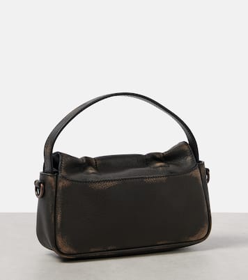 Micro bow-detail leather shoulder bag | Acne Studios