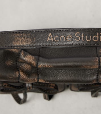 Micro bow-detail leather shoulder bag | Acne Studios