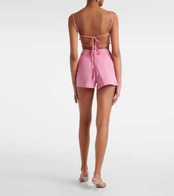 Cropped-Top aus Gabardine | Blumarine