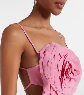 Cropped-Top aus Gabardine | Blumarine