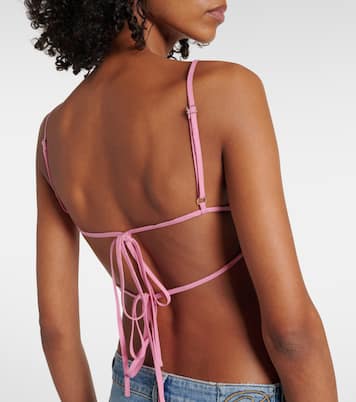 Cropped-Top aus Gabardine | Blumarine