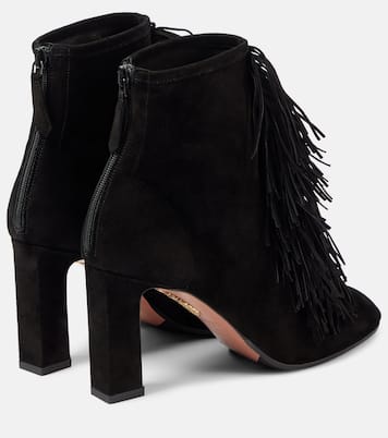 Gytane 85 suede ankle boots | Aquazzura