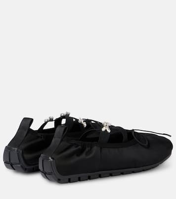 Ballerines en satin à ornements | Simone Rocha