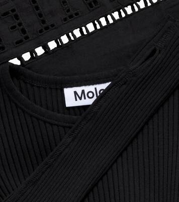 Cibelle cotton-blend jersey and cotton poplin dress | Molo