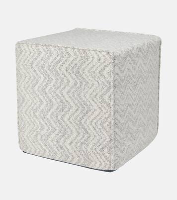 Columbia Zigzag jacquard pouf | Missoni