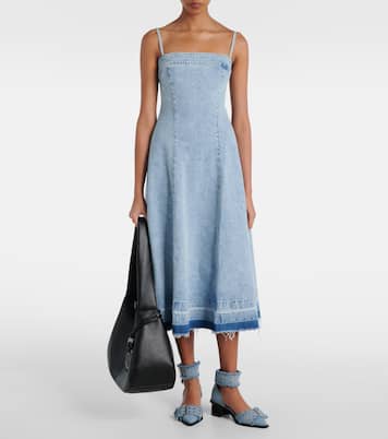 Escarpins Feminine Buckle en jean | Ganni