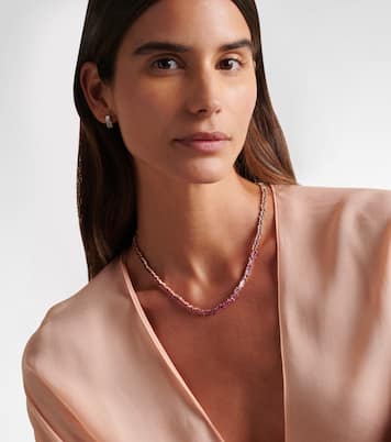 Halskette Bold aus 18kt Roségold (750/1000) mit Diamanten und Saphiren | Suzanne Kalan