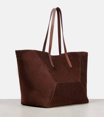 BC Duo Large suede tote bag | Brunello Cucinelli