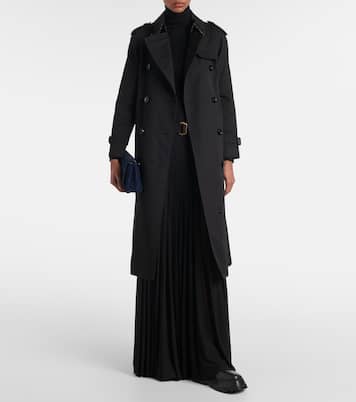 Falda larga plisada en mezcla de algodón | Burberry