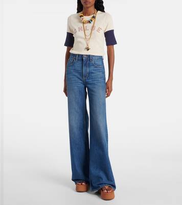 Nama 80 leather platform thong sandals | Chloé