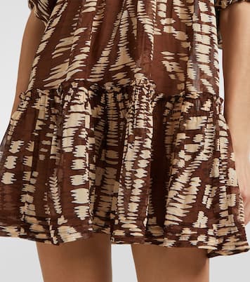 Robe Aria imprimée en coton | Poupette St Barth