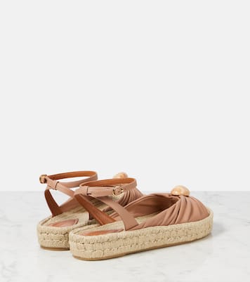 Gleam leather espadrille sandals | Zimmermann