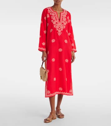 Caftán de seda bordado | Juliet Dunn