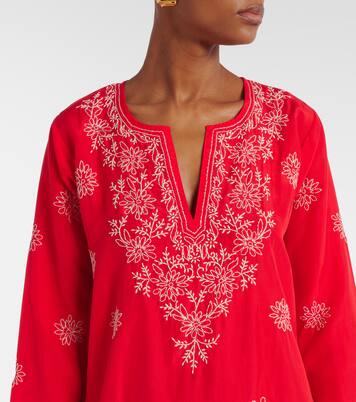 Caftán de seda bordado | Juliet Dunn