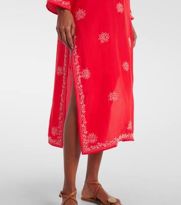 Caftán de seda bordado | Juliet Dunn