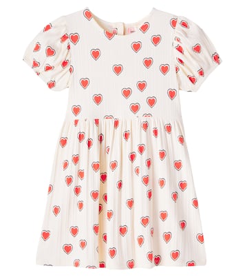 Ribbed-knit cotton-blend dress | Mini Rodini