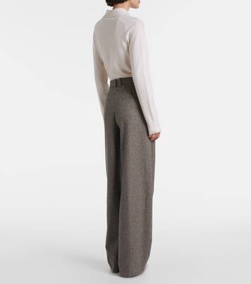 Pantalon ample à carreaux | Vince