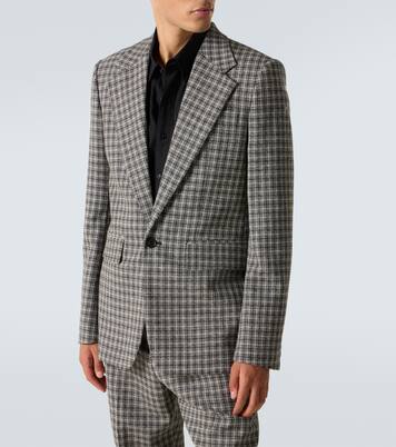Checked wool suit jacket | Acne Studios