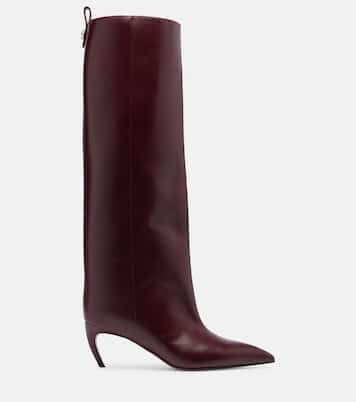 Lea 90 leather knee-high boots | The Attico