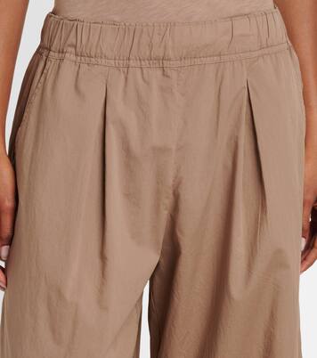 Sophia cotton poplin wide-leg pants | Velvet