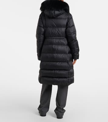 Boedic shearling-trimmed down jacket | Moncler