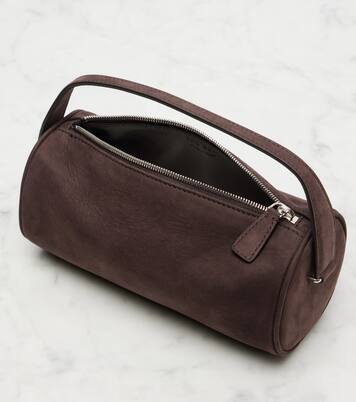 Tote Bag Round 90s aus Veloursleder | The Row