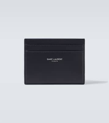 Logo leather card holder | Saint Laurent