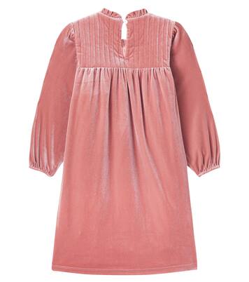 Besticktes Kleid Domitilla aus Samt | C'era Una Volta