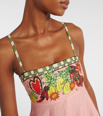 X Greg Sindel Maxikleid Contessa aus Leinen | Alémais