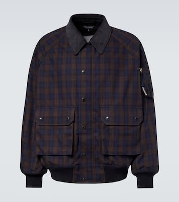 체크 코튼 블루종 재킷 | Comme des Garçons Homme