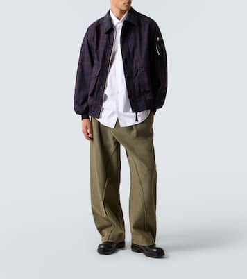 체크 코튼 블루종 재킷 | Comme des Garçons Homme