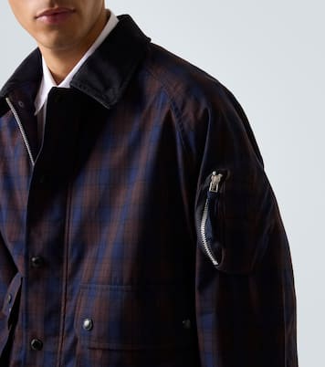 체크 코튼 블루종 재킷 | Comme des Garçons Homme