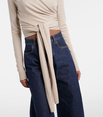 Wickeltop aus einem Kaschmirgemisch | Alaïa