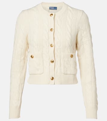 Cable-knit wool and cashmere cardigan | Polo Ralph Lauren