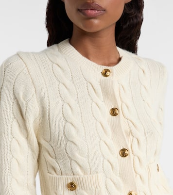 Cable-knit wool and cashmere cardigan | Polo Ralph Lauren