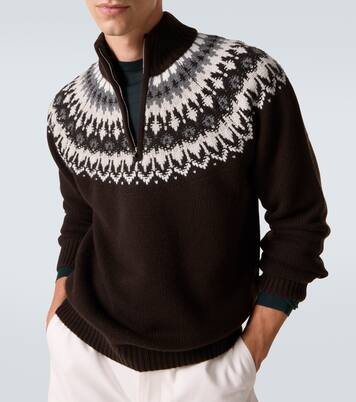 Mr Saint Gervais Fair Isle cashmere sweater | Arch4