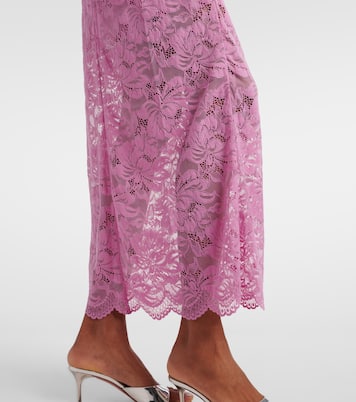 Off-Shoulder-Midikleid aus Spitze | Rabanne