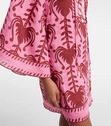 Bedruckte Tunika aus Leinen | Johanna Ortiz