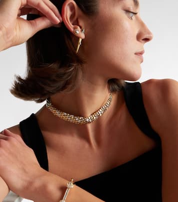 Blossom 14kt gold (585/1000) necklace with diamonds | Rainbow K