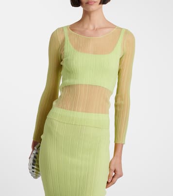 Top de jersey transparente | Simkhai