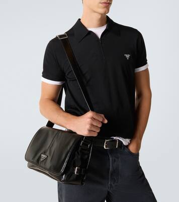 Leather shoulder bag | Prada