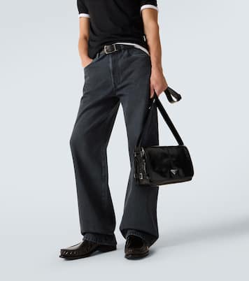 Leather shoulder bag | Prada
