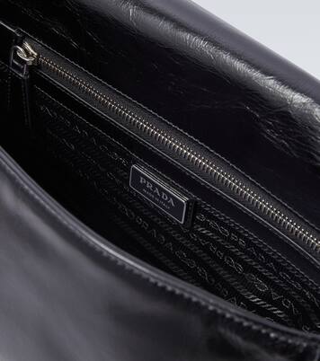 Leather shoulder bag | Prada
