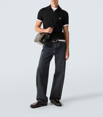 Leather shoulder bag | Prada