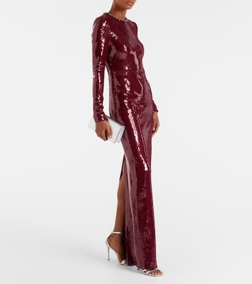Nero sequined gown | Rebecca Vallance